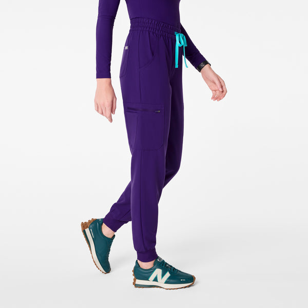 women's Purple Pulse High Waisted Uman Relaxed - Jogger Scrub Pant