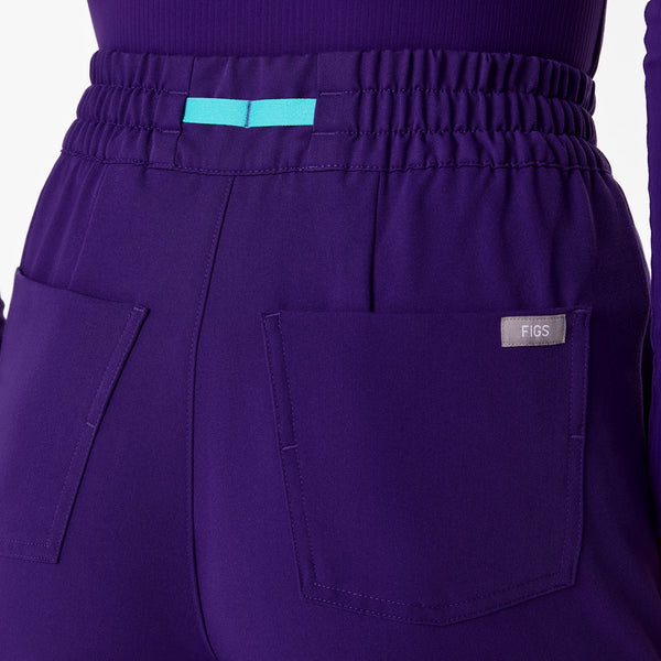 women's Purple Pulse High Waisted Uman Relaxed - Petite Jogger Scrub Pant