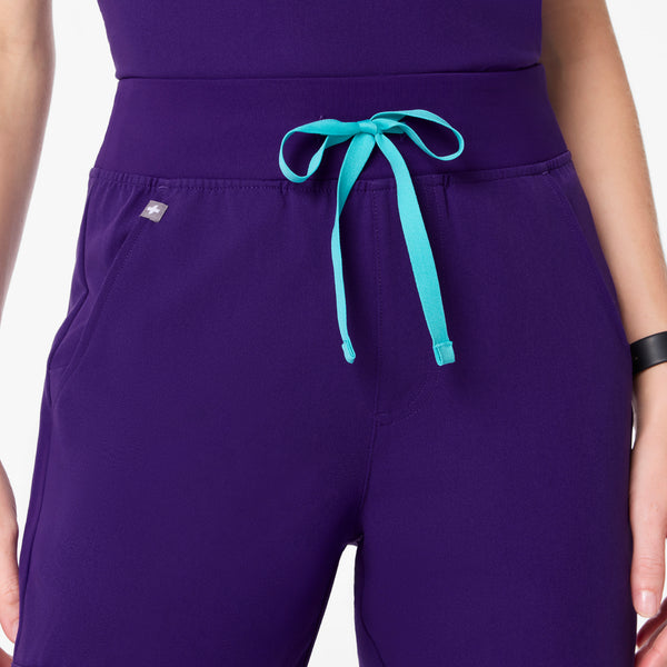 women's Purple Pulse High Waisted Zamora - Petite Jogger Scrub Pant™