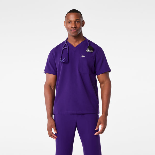 men's Purple Pulse Leon - Three-Pocket Scrub Top™
