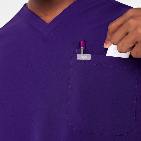 men's Purple Pulse Leon - Three-Pocket Scrub Top™