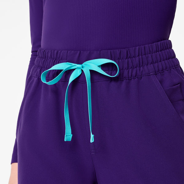 women's Purple Pulse Uman Relaxed - Petite Jogger Scrub Pant