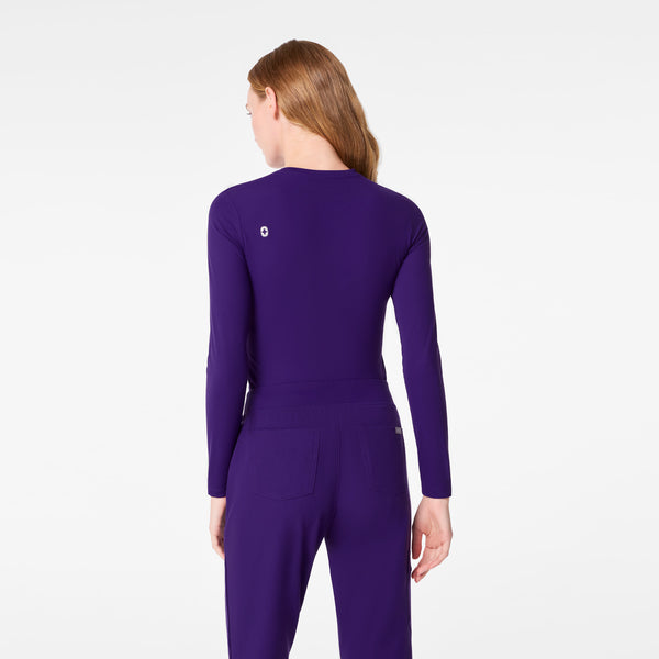 women's Purple Pulse Ribbed - Longsleeve Underscrub