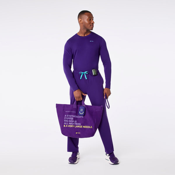 Purple Pulse Smile Bag Charm