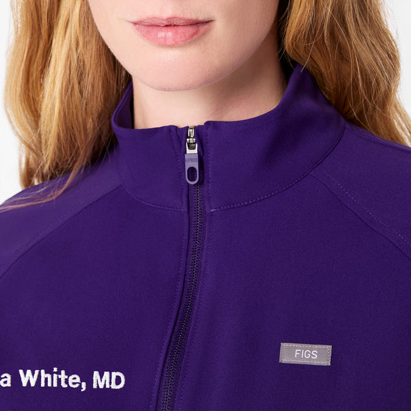 women's Purple Pulse Sydney -  Scrub Jacket