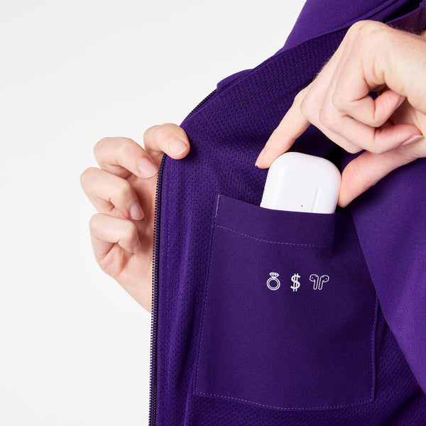 women's Purple Pulse Sydney -  Scrub Jacket