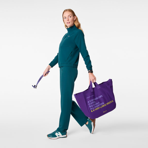 Purple Pulse A Very Large Needle Tote