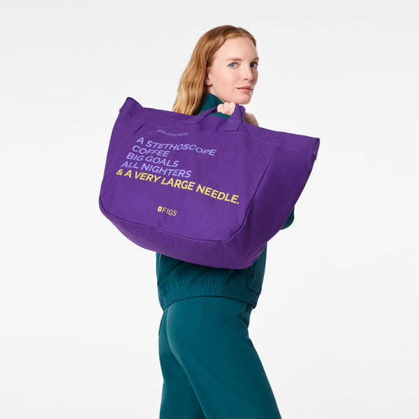 Purple Pulse A Very Large Needle Tote