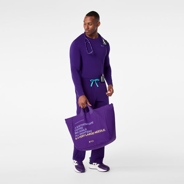 Purple Pulse A Very Large Needle Tote