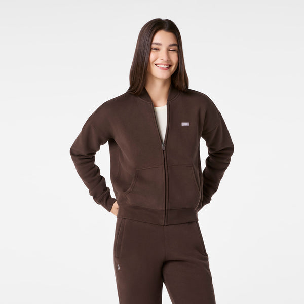 women's Hot Fudge Off-Shift Bomber Sweatshirt™