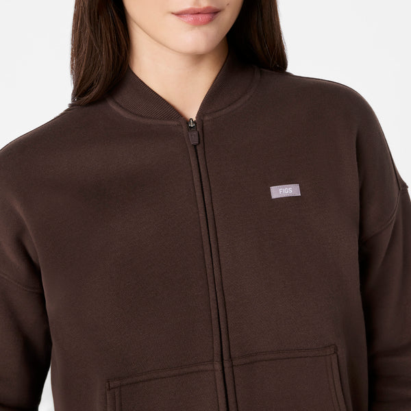 women's Hot Fudge Off-Shift Bomber Sweatshirt™