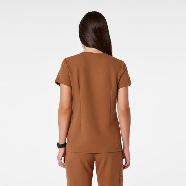 women's Mocha Catarina - One-Pocket Scrub Top™