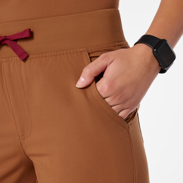women's Mocha High Waisted Yola - Petite Skinny Scrub Pant™