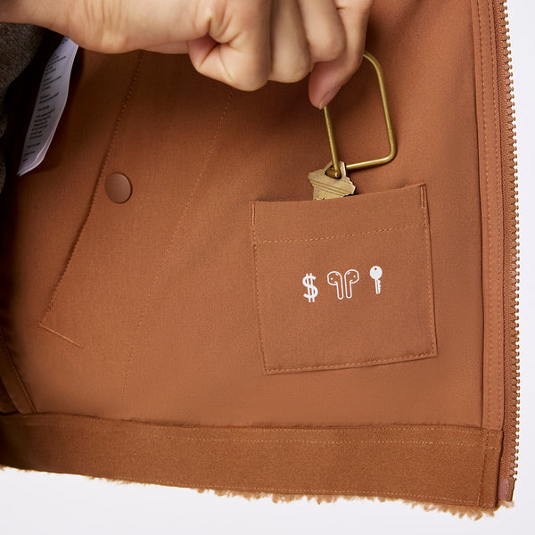 men's Mocha On Shift High Pile - Bomber Jacket™