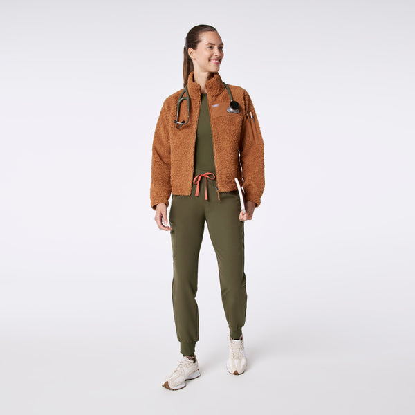 women's Mocha On-Shift High Pile - Bomber Jacket™