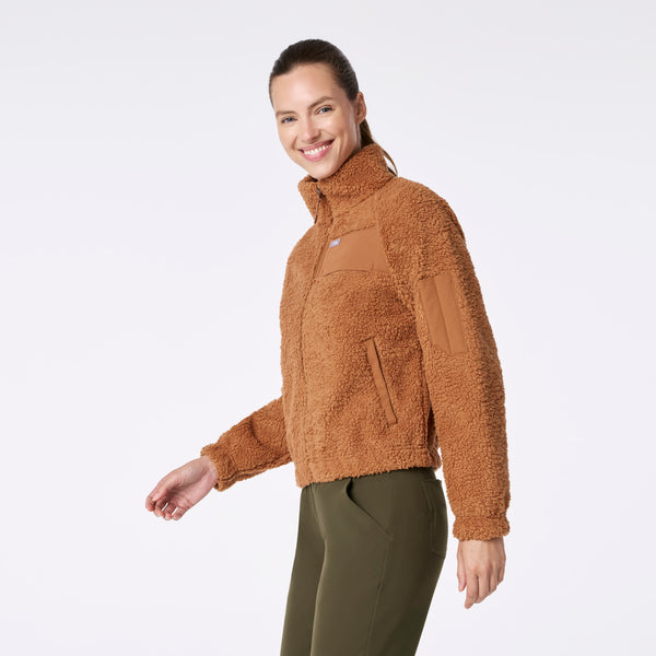 women's Mocha On-Shift High Pile - Bomber Jacket™