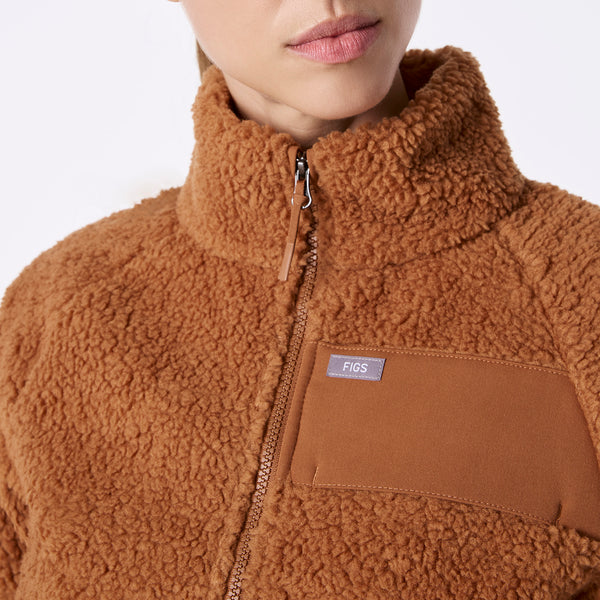 women's Mocha On-Shift High Pile - Bomber Jacket™