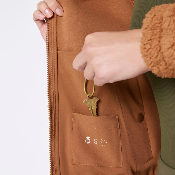 women's Mocha On-Shift High Pile - Bomber Jacket™