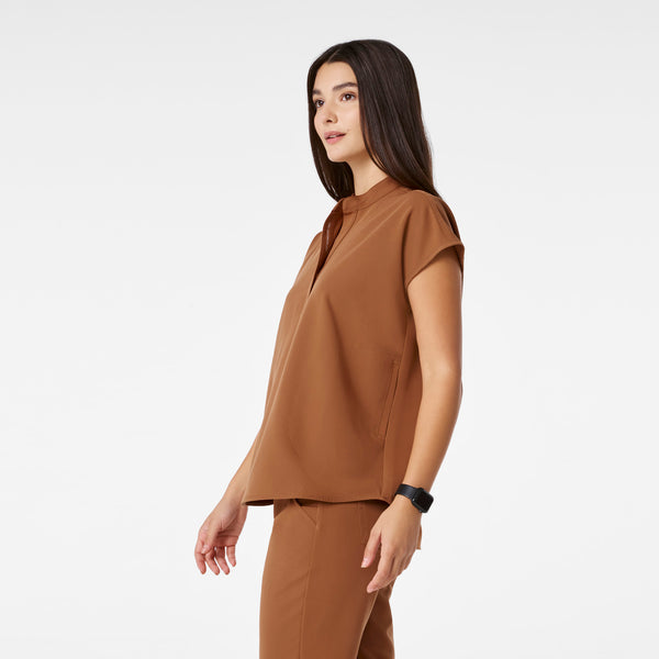 women's Mocha Rafaela - Oversized Scrub Top™