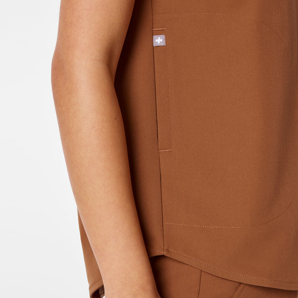 women's Mocha Rafaela - Oversized Scrub Top™