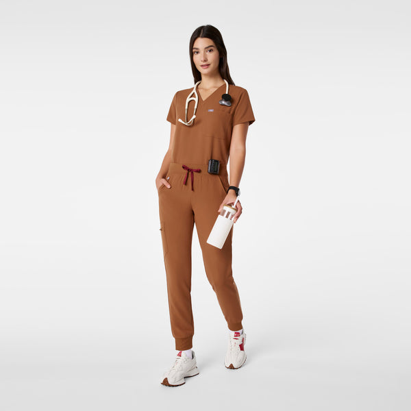 women's Mocha  Zamora - Petite Jogger Scrub Pant™