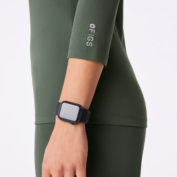 women's Moss Ribbed - ¾ Sleeve Underscrub