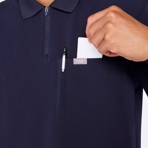 men's Navy Jasper Polo - Scrub Top