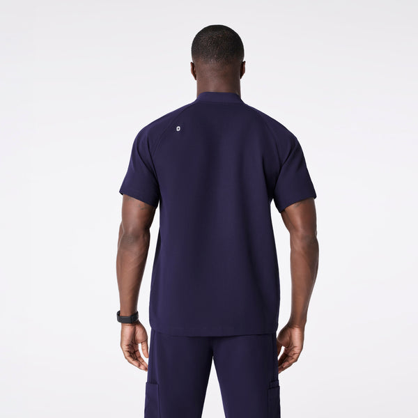 men's Navy Stratton Henley - Shortsleeve Scrub Top