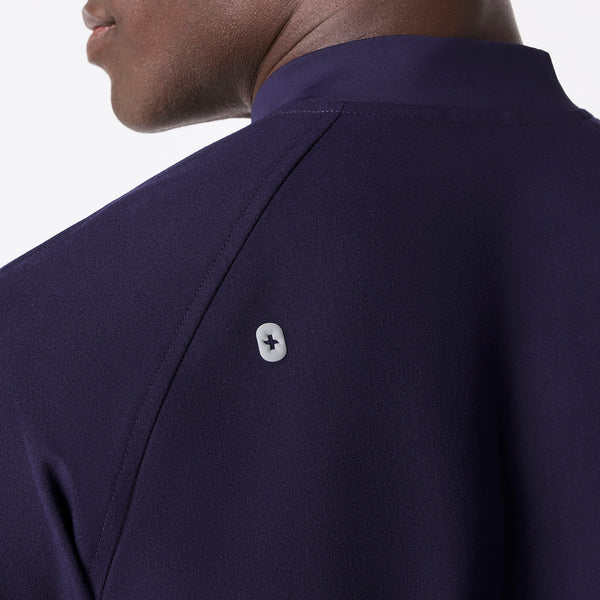 men's Navy Stratton Henley - Shortsleeve Scrub Top