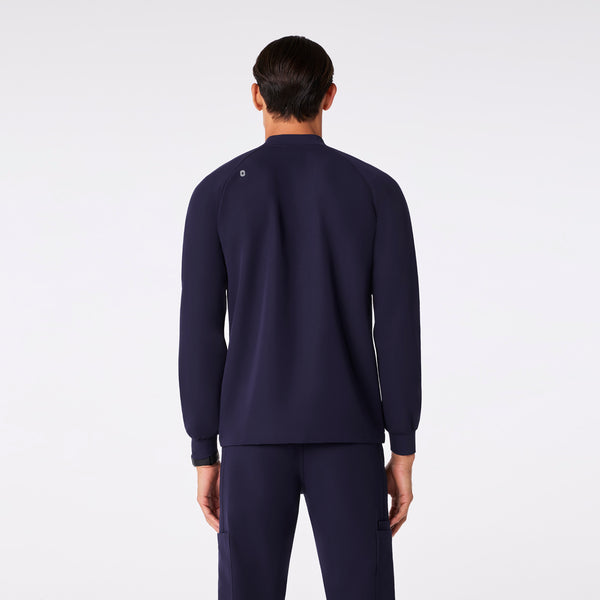 men's Navy Stratton Henley - Longsleeve Scrub Top