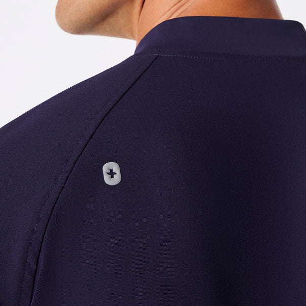 men's Navy Stratton Henley - Longsleeve Scrub Top