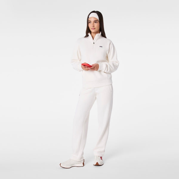 women's Off White Off-Shift ¼ Zip - Sweatshirt™