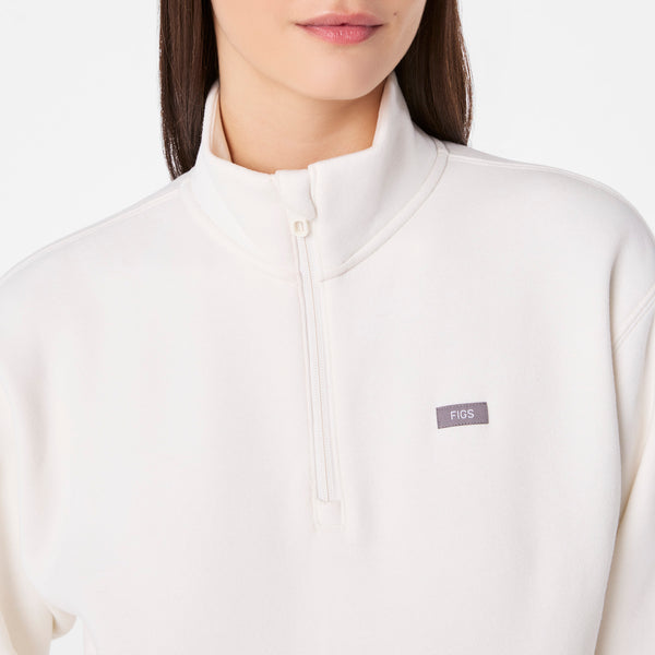 women's Off White Off-Shift ¼ Zip - Sweatshirt™