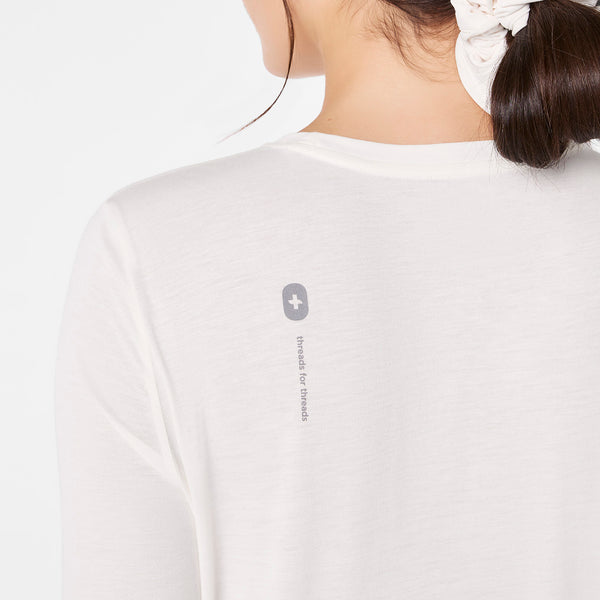 women's Off White Tis The Season Supersoft - Longsleeve Underscrub