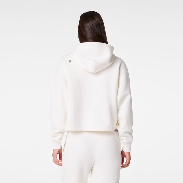 women's Off White Off-Shift Cropped - Hoodie Sweatshirt™
