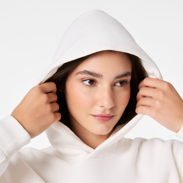 women's Off White Off-Shift Cropped - Hoodie Sweatshirt™