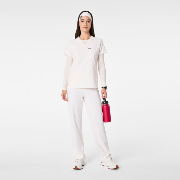 Off White Shimmer Cinched Headband