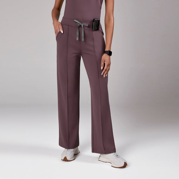 women's Plum High Waisted Piedra FORMx™ Straight Leg - Tall Scrub Pant