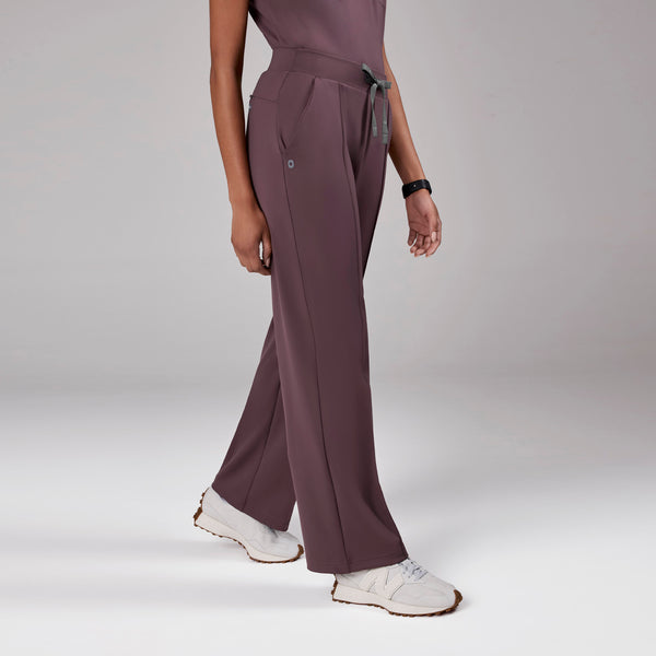 women's Plum High Waisted Piedra FORMx™ Straight Leg - Petite Scrub Pant