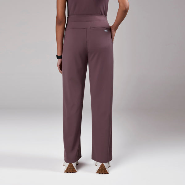 women's Plum High Waisted Piedra FORMx™ Straight Leg - Petite Scrub Pant