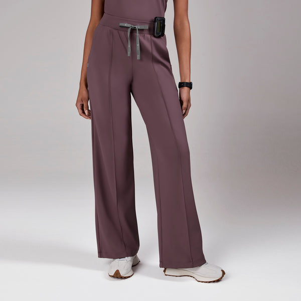 women's Plum High Waisted Salina FORMx Wide Leg - Petite Scrub Pant™