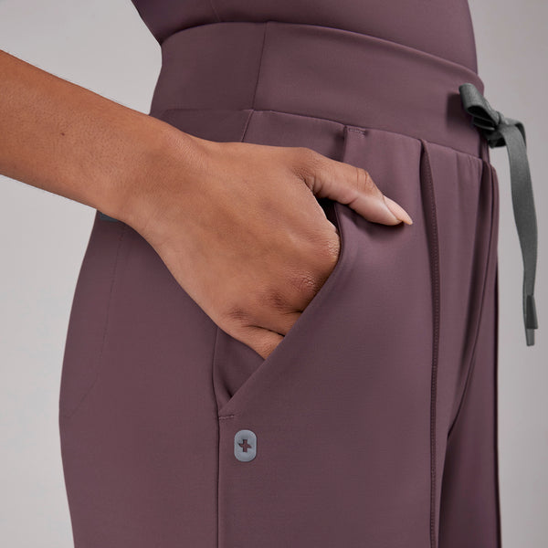 women's Plum High Waisted Salina FORMx Wide Leg - Petite Scrub Pant™