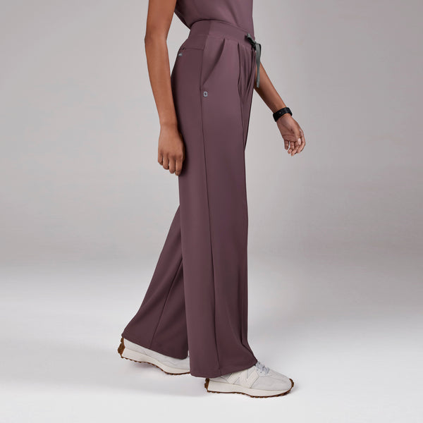 women's Plum High Waisted Salina FORMx Wide Leg - Tall Scrub Pant™