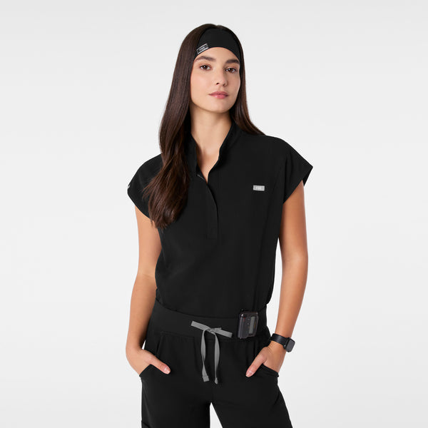 Black Shimmer Cinched Headband