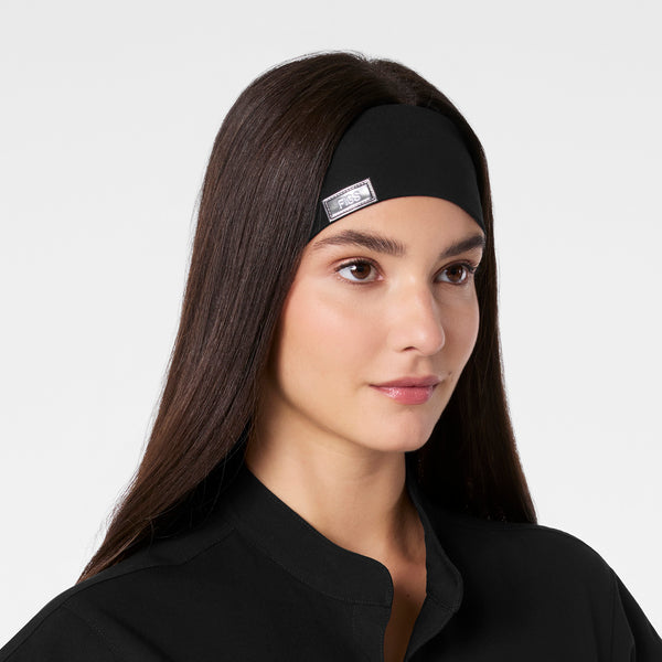 Black Shimmer Cinched Headband