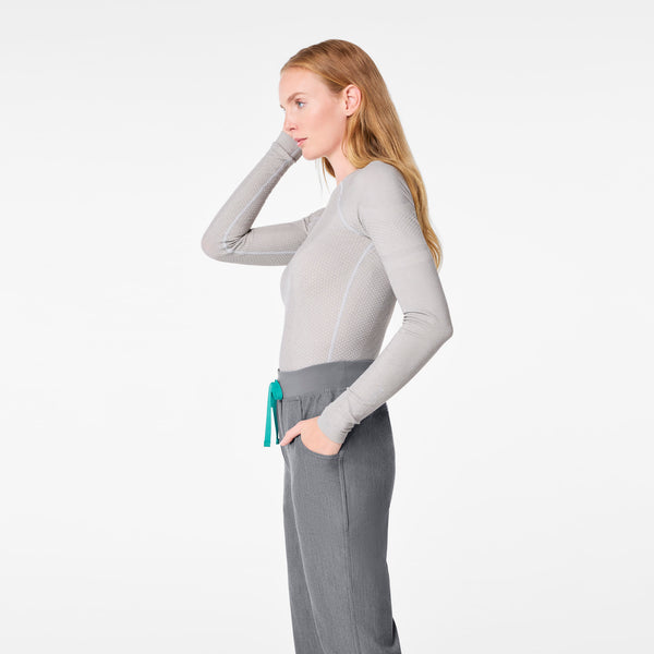 women's Silver Frost Salta Shimmer Seamless - Longsleeve Underscrub