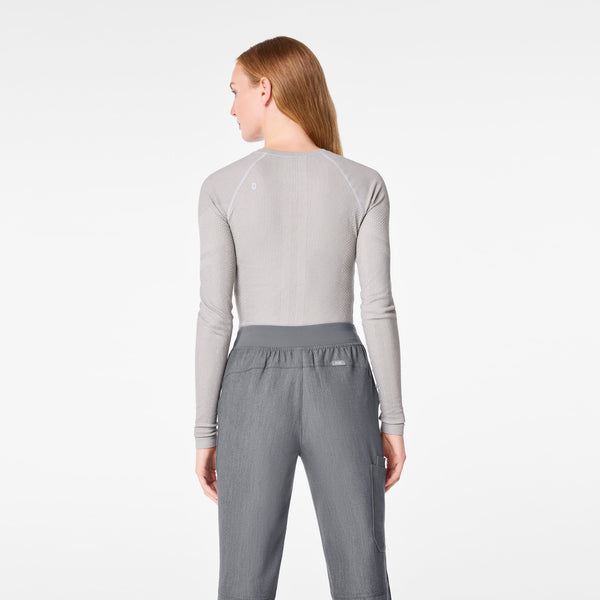 women's Silver Frost Salta Shimmer Seamless - Longsleeve Underscrub
