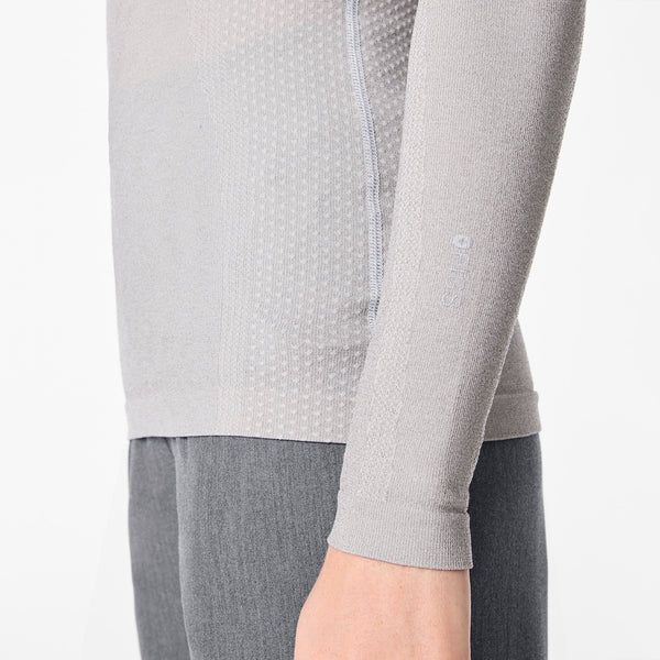 women's Silver Frost Salta Shimmer Seamless - Longsleeve Underscrub