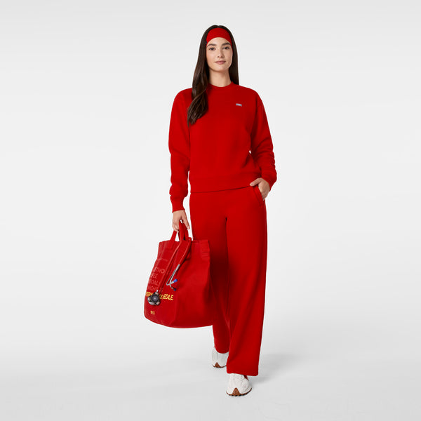 Winning Red Shimmer Cinched Headband