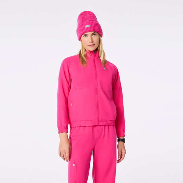 Shocking Pink FIGS Logo Beanie